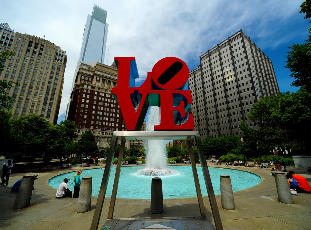 Philadelphia's Love Park, by Ted Lee Eubanks